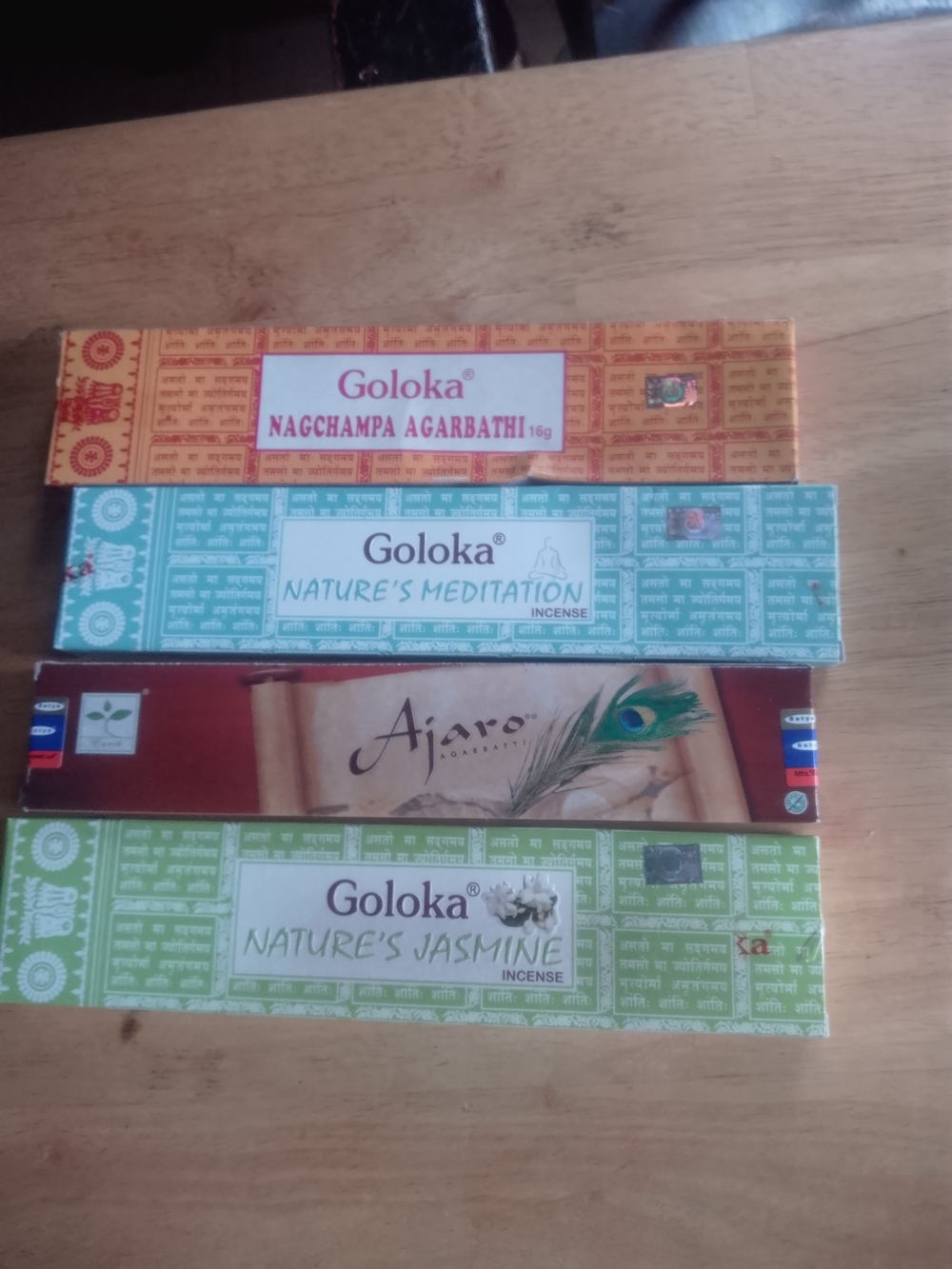 Goloka Incense Assorted Scents - Lot Of 4 New